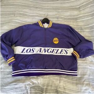 Los Angeles Lakers Purple Pullover Windbreaker Jacket